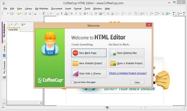 free coffee cup html editor for mac